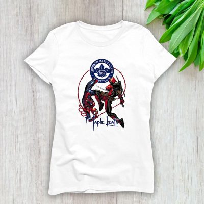 Spiderman NHL Toronto Maple Leafs Lady T-Shirt Women Tee For Fans TLT1678