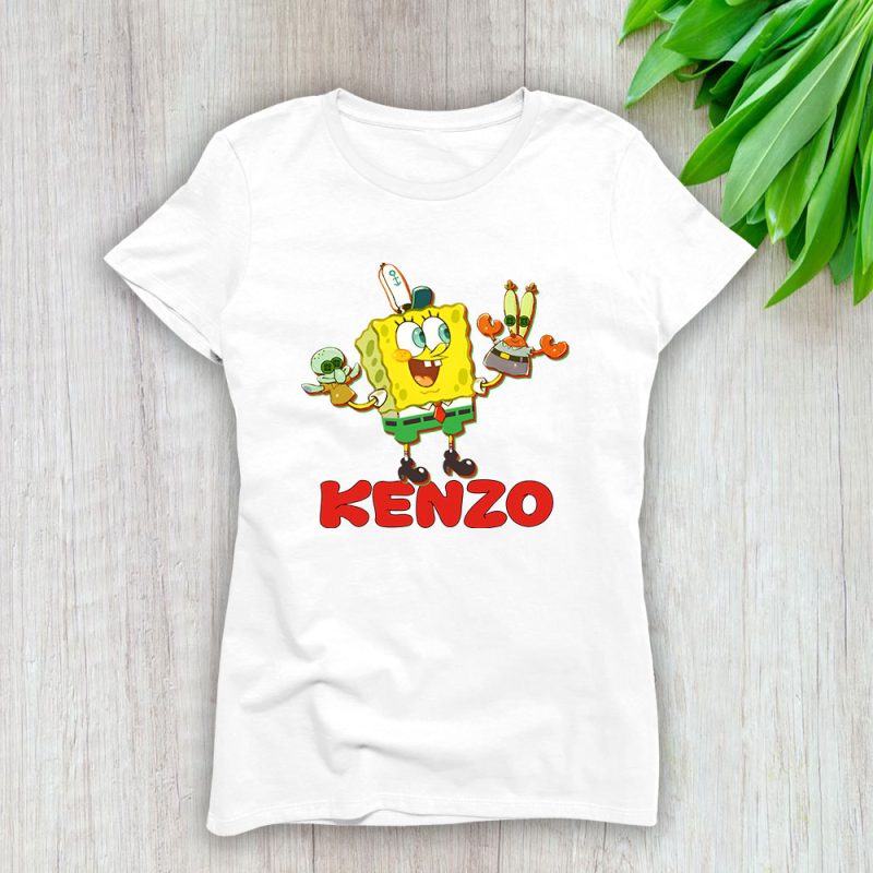 Spongebob Kenzo Brand Lady T-Shirt Women Tee TLT4074