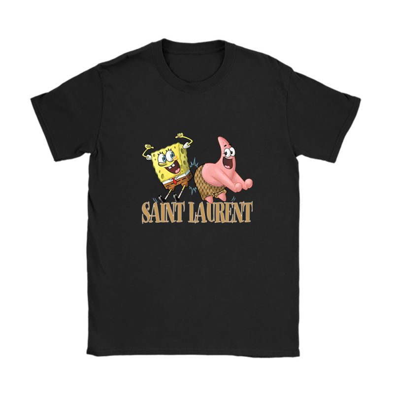 Spongebob Saint Laurent Unisex Brand T-Shirt TAT4960