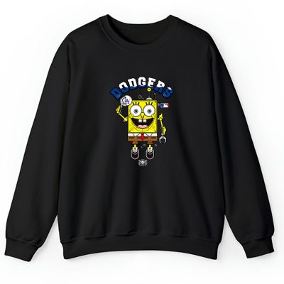 Spongebob Squarepants X Los Angeles Dodgers Team X MLB X Baseball Fans Unisex Sweatshirt TAS4480