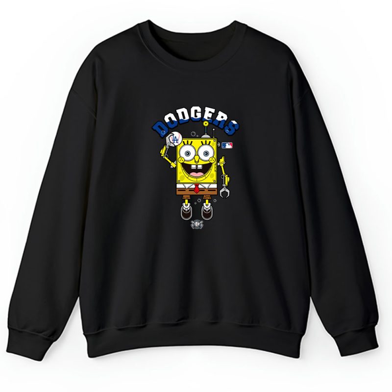 Spongebob Squarepants X Los Angeles Dodgers Team X MLB X Baseball Fans Unisex Sweatshirt TAS4480