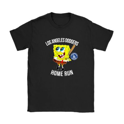 Spongebob Squarepants X Los Angeles Dodgers Team X MLB X Baseball Fans Unisex T-Shirt Cotton Tee TAT4481