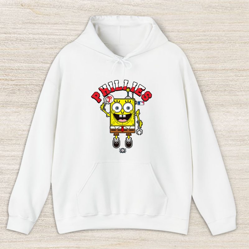 Spongebob Squarepants X Philadelphia Phillies Team X MLB X Baseball Fans Unisex Pullover Hoodie TAH4486