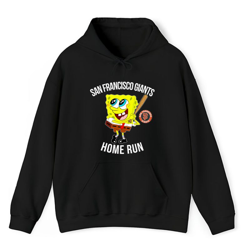 Spongebob Squarepants X San Francisco Giants Team X MLB X Baseball Fans Unisex Pullover Hoodie TAH4489