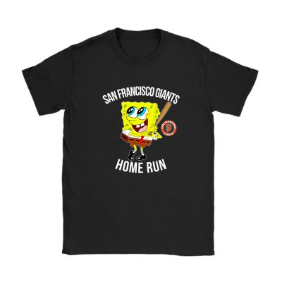 Spongebob Squarepants X San Francisco Giants Team X MLB X Baseball Fans Unisex T-Shirt Cotton Tee TAT4489