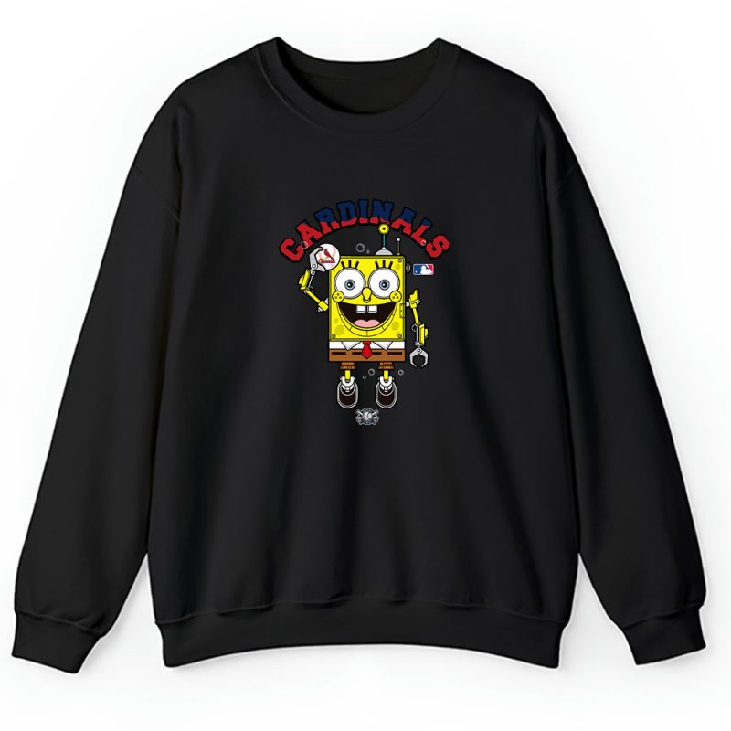 Spongebob Squarepants X St. Louis Cardinals Team X MLB X Baseball Fans Unisex Sweatshirt TAS4490