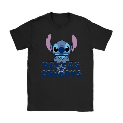 Stitch X Dallas Cowboys Team X NFL X American Football Unisex T-Shirt Cotton Tee TAT3336