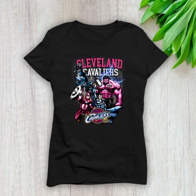 Superheroes NBA Cleveland Cavaliers Lady T-Shirt Women Tee For Fans TLT1443