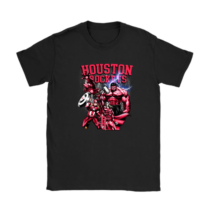 Superheroes NBA Houston Rockets Unisex T-Shirt Cotton Tee TAT3564