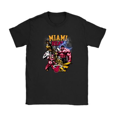 Superheroes NBA Miami Heat Unisex T-Shirt Cotton Tee TAT3588