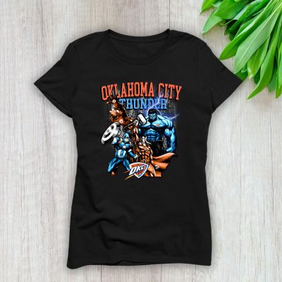 Superheroes NBA Oklahoma City Thunder Lady T-Shirt Women Tee For Fans TLT1593