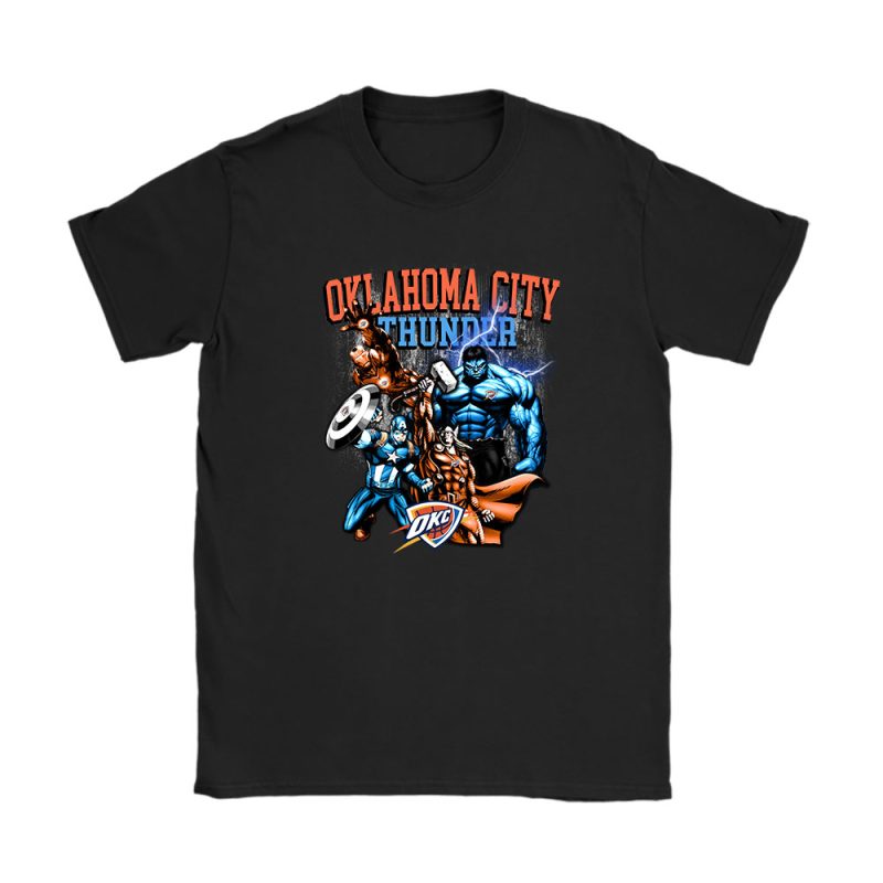 Superheroes NBA Oklahoma City Thunder Unisex T-Shirt Cotton Tee TAT3610