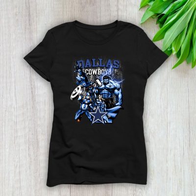 Superheroes NFL Dallas Cowboys Lady T-Shirt Women Tee For Fans TLT1463