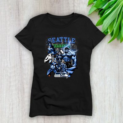 Superheroes NFL Seattle Seahawks Lady T-Shirt Women Tee For Fans TLT1662