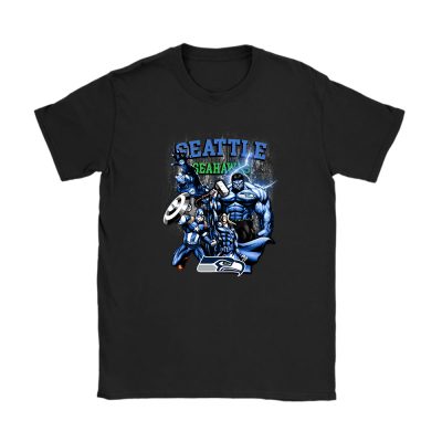 Superheroes NFL Seattle Seahawks Unisex T-Shirt Cotton Tee TAT3644