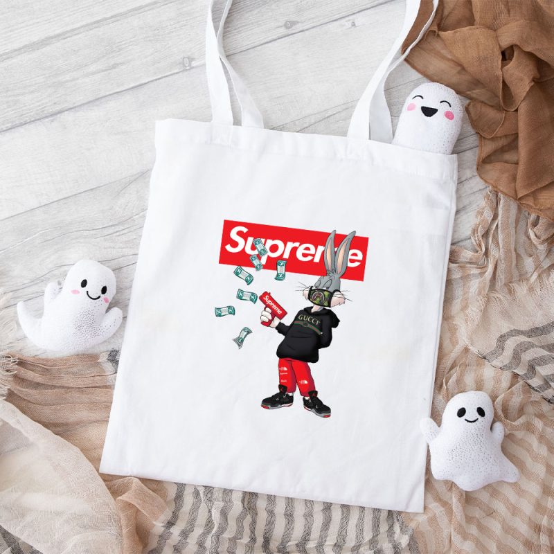 Supreme Bugs Bunny Cotton Canvas Tote Bag TTB1872