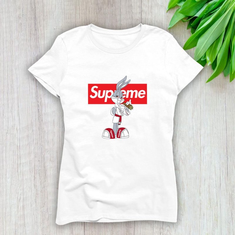 Supreme Bugs Bunny Lady T-Shirt Luxury Tee For Women LDS1877