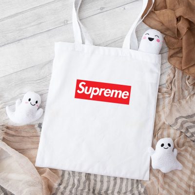 Supreme Luxury Logo Cotton Canvas Tote Bag TTB1850