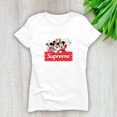 Supreme Mickey Mouse And Minnie Mouse Birthday Lady T-Shirt Luxury Tee For Women LDS1879