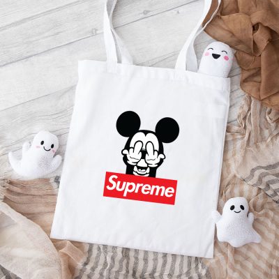 Supreme Mickey Mouse Cotton Canvas Tote Bag TTB1863