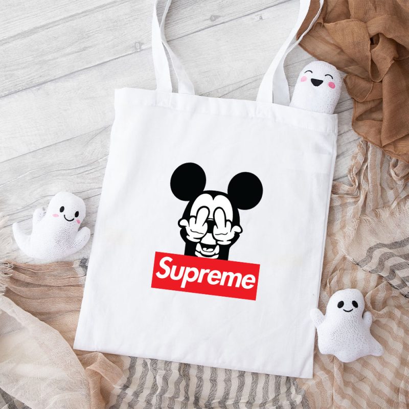 Supreme Mickey Mouse Cotton Canvas Tote Bag TTB1863