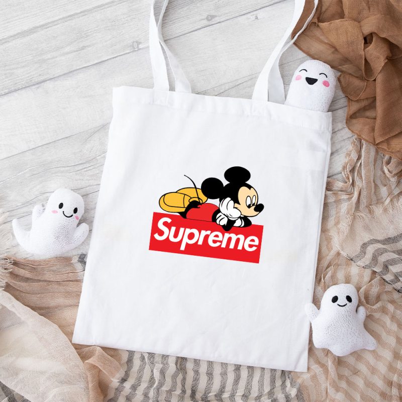 Supreme Mickey Mouse Cotton Canvas Tote Bag TTB1865