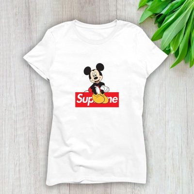 Supreme Mickey Mouse Lady T-Shirt Luxury Tee For Women LDS1858