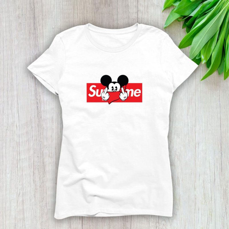 Supreme Mickey Mouse Lady T-Shirt Luxury Tee For Women LDS1859