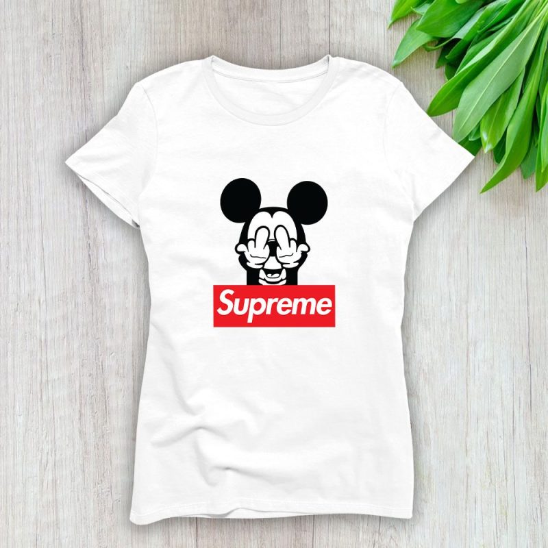 Supreme Mickey Mouse Lady T-Shirt Luxury Tee For Women LDS1865