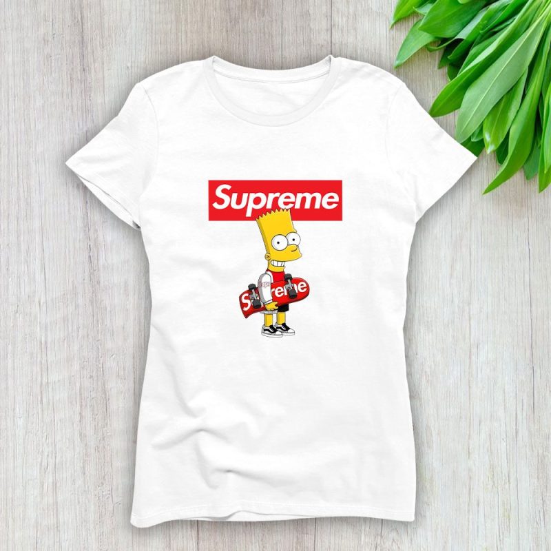 Supreme Skater Simpsons Lady T-Shirt Luxury Tee For Women LDS1880