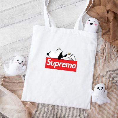 Supreme Snoppy Cotton Canvas Tote Bag TTB1861