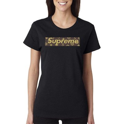 Supreme X Louis Vuitton Women Lady T-Shirt