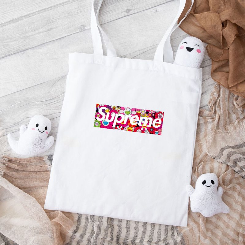 Supreme X Takashi Murakami Cotton Canvas Tote Bag TTB1884