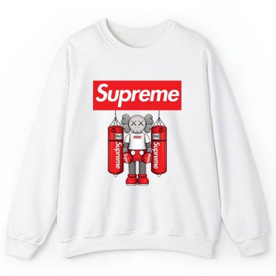 Supreme x Kaws Bearbrick Pratice Boxing Crewneck Sweatshirt CSTB0964