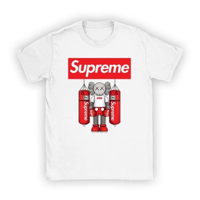 Supreme x Kaws Bearbrick Pratice Boxing Kid Tee Unisex T-Shirt TTB1971