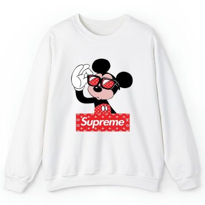 Supreme x Louis Vuitton Mickey Mouse Crewneck Sweatshirt CSTB0950