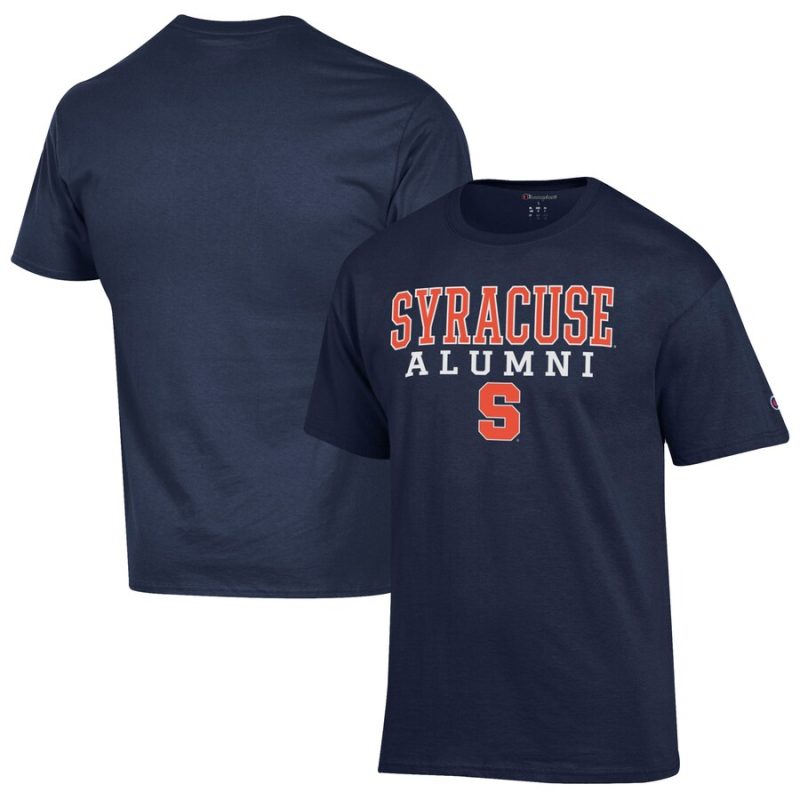 Syracuse Orange Champion Alumni Logo Stack T-Shirt - Navy