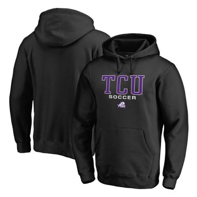 TCU Horned Frogs True Sport Soccer Pullover Hoodie - Black