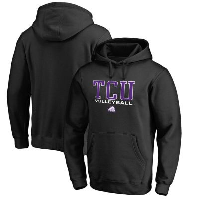 TCU Horned Frogs True Sport Volleyball Pullover Hoodie - Black