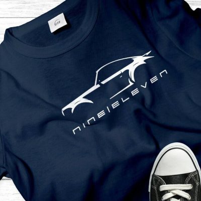 Tee Unisex T-Shirt Vintage 911 964 Porsche Turbo Silhouette Art Gift Adult Cotton Tee FTS403