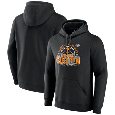 Tennessee Volunteers 2024 NCAA Basketball Tournament March Madness Sweet Sixteen Defensive Stance Pullover Hoodie- Black