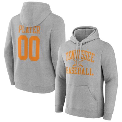Tennessee Volunteers Baseball Pick-A-Player NIL Gameday Tradition Pullover Hoodie - Gray