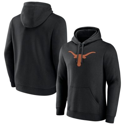 Texas Longhorns Logo Pullover Hoodie - Black