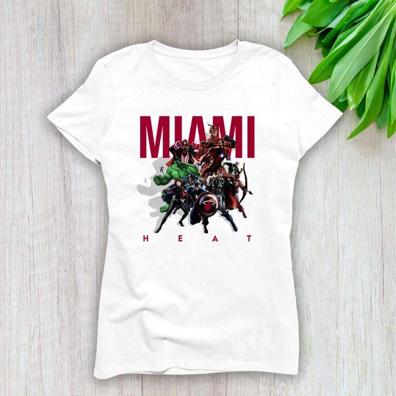 The Avengers NBA Miami Heat Lady T-Shirt Women Tee For Fans TLT1764