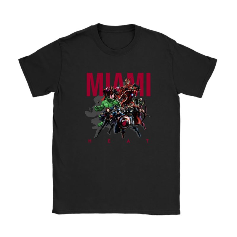 The Avengers NBA Miami Heat Unisex T-Shirt Cotton Tee TAT4194