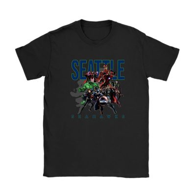The Avengers NFL Seattle Seahawks Unisex T-Shirt Cotton Tee TAT4222