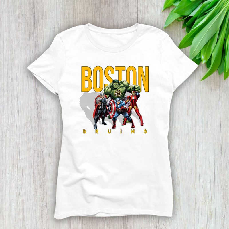 The Avengers NHL Boston Bruins Lady T-Shirt Women Tee For Fans TLT1691