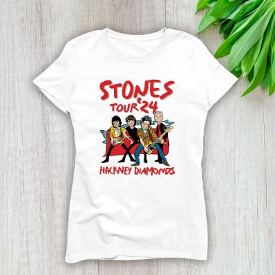 The Rolling Stones Hackney Diamonds Tour 2024 Lady T-Shirt Women Tee For Fans TLT2039