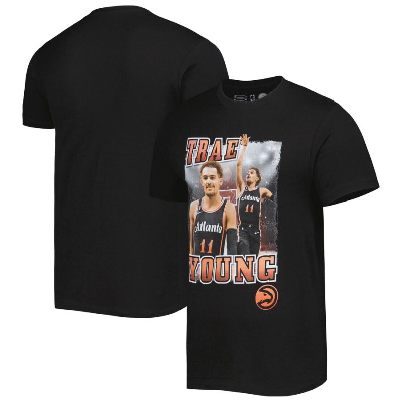 Trae Young Atlanta Hawks Stadium Essentials Unisex City Edition Double Double Player T-Shirt - Black