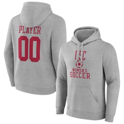 USC Trojans Soccer Pick-A-Player NIL Gameday Tradition Pullover Hoodie- Gray